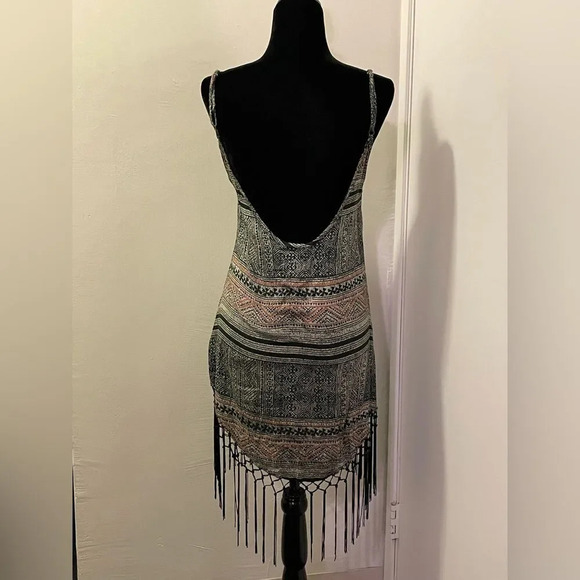 CLEOBELLA by ANTHROPOLOGIE Sadira Fringe Dress in Wood Block Print‎ - Picture 7 of 11